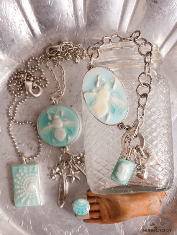 Make These Sculpted Relief Epoxy Clay and Resin Pendants - Nunn Design