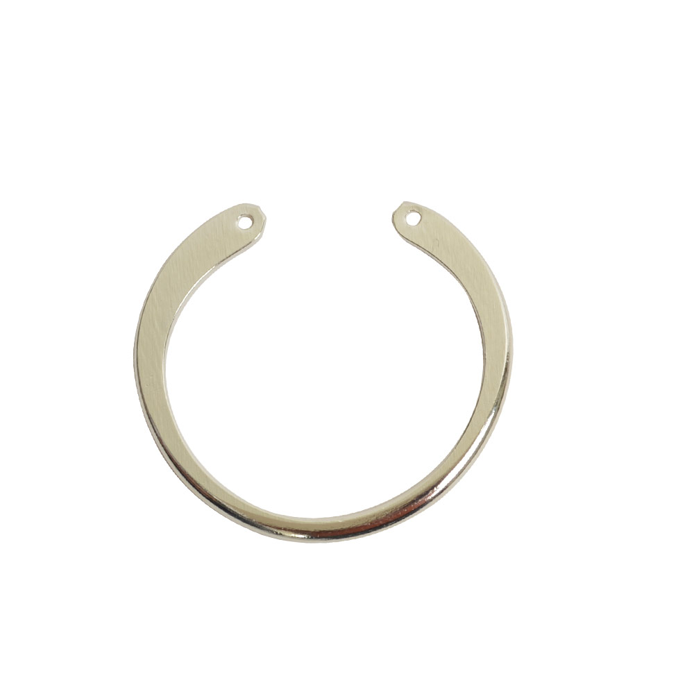 Sterling Silver Open Circle Frame Earrings