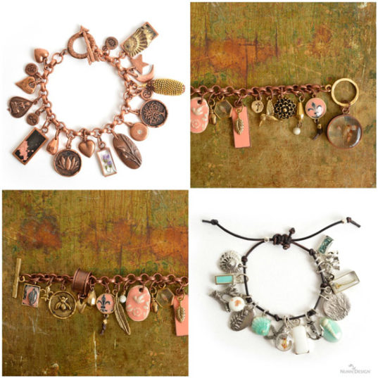 11 Mixed Media Charm Bracelets and How to Make Them! - Nunn Design