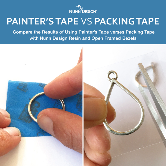 Painter's Tape vs Packing Tape for Open Frame Resin-Filled Bezels - Nunn  Design