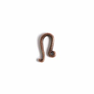 Hook Clasp WhimsyAntique Copper