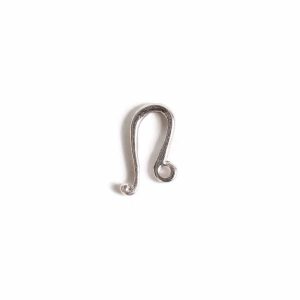 Hook Clasp WhimsyAntique Silver