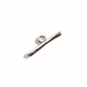 Toggle Bar Small OrganicSterling Silver Plate