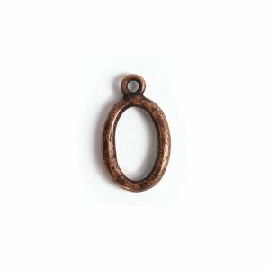 Toggle Ring Small OrganicAntique Copper