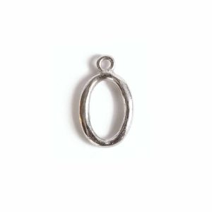 Toggle Ring Small OrganicAntique Silver