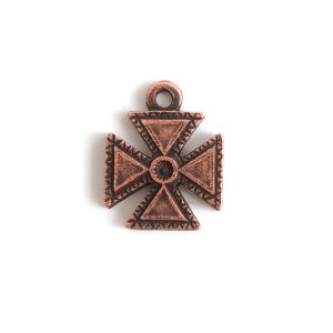 Charm Small Pattee CrossAntique Copper