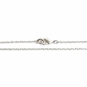 Necklace Delicate Link Cable Chain 16 inchSterling Silver Plate